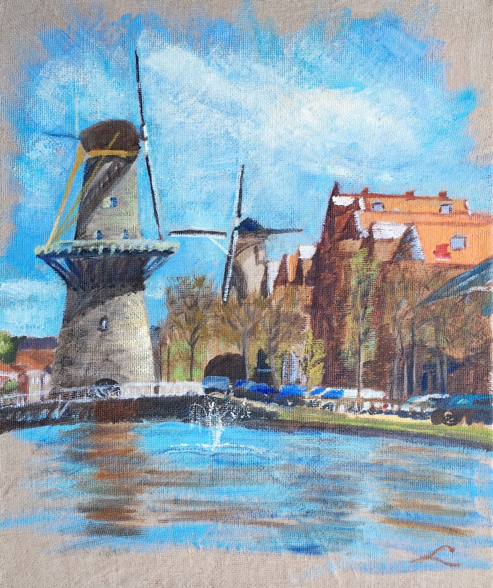 The View Of Schiedam 4 By Elena Sokolova, 20 X 24, Artwork For Sale On Artfinder