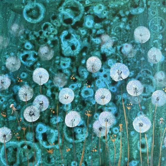 Dandelions on a summer day