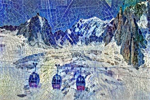 Panoramic Mont-Blanc N2 by Danielle ARNAL