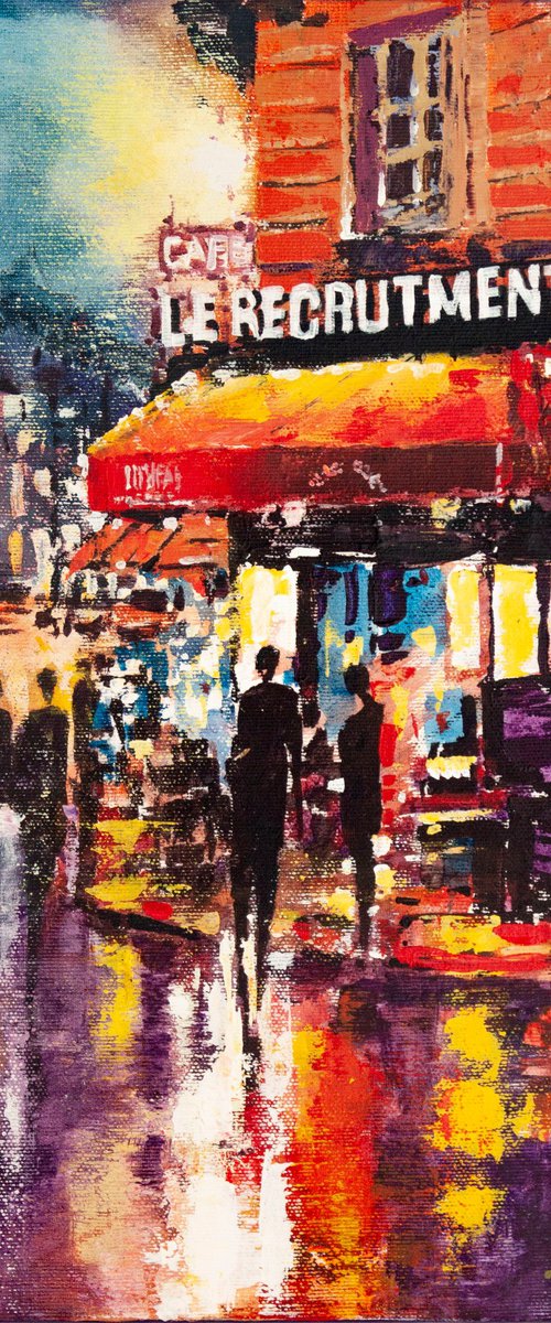 Evening cafe by Aleksandr Neliubin
