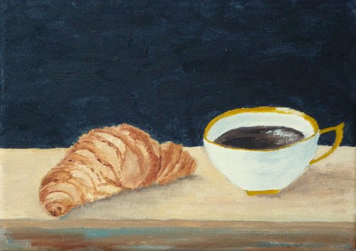 Croissant and Coffee by Maddalena Pacini