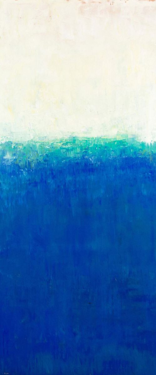Blue Aqua 54x40 inches by Don Bishop