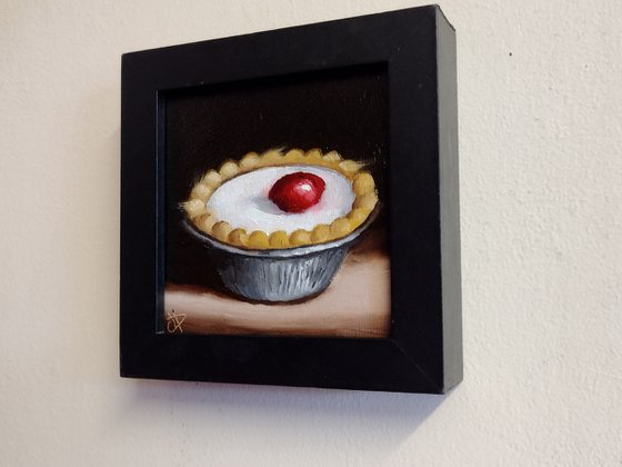 Little Bakewell tart still life