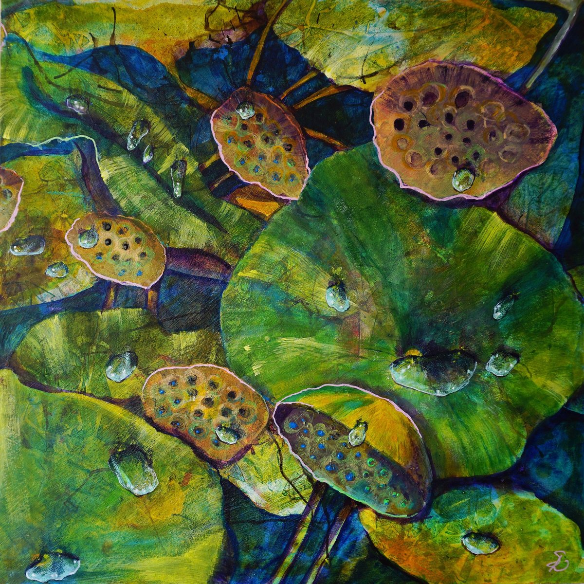 Lotus Fruits II. by Dora Stork