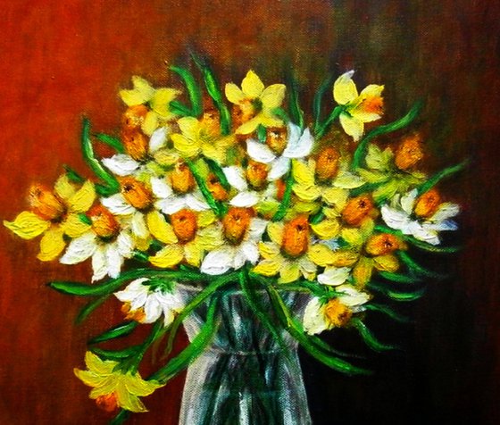 Still life - daffodils ..