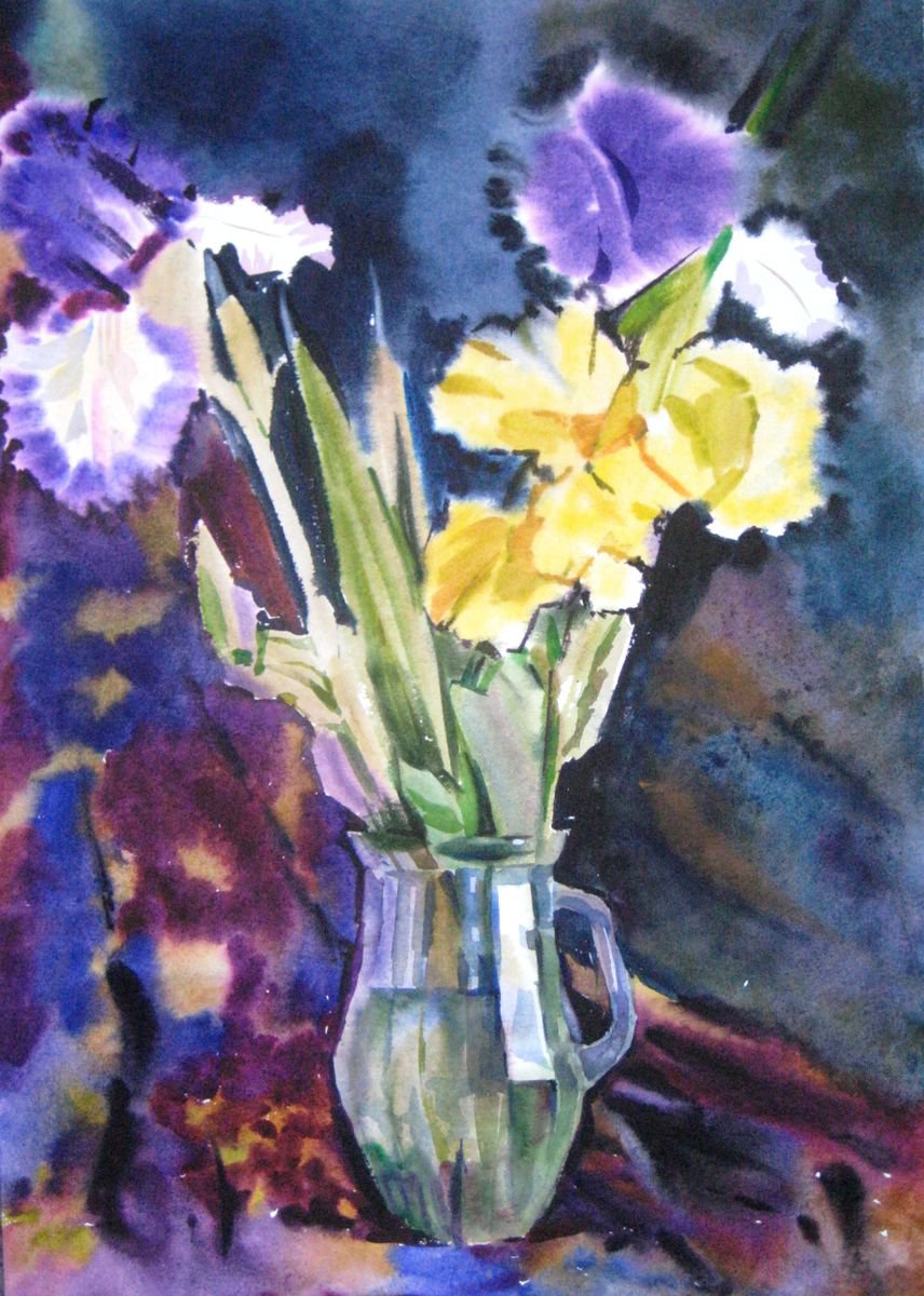 bouquet of irises1 by Valentina Kachina