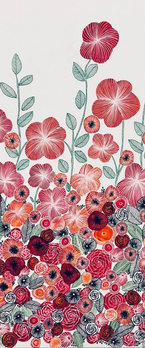 Abstract Bunch of Flowers CZ19024 by Carol Zsolt