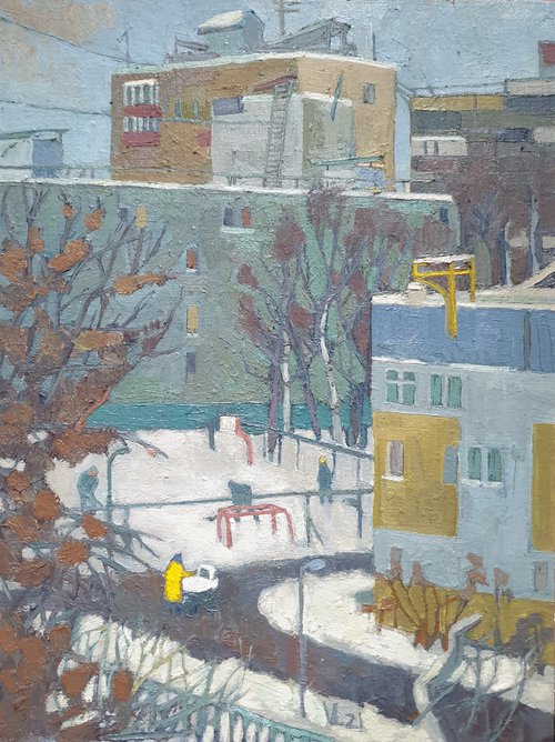 Winter in the city by Vladislava Vorobyeva