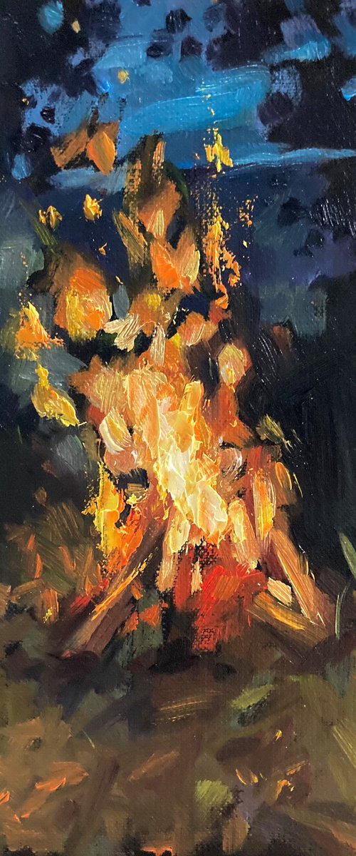 Adirondack Campfire by Jimmy Leslie