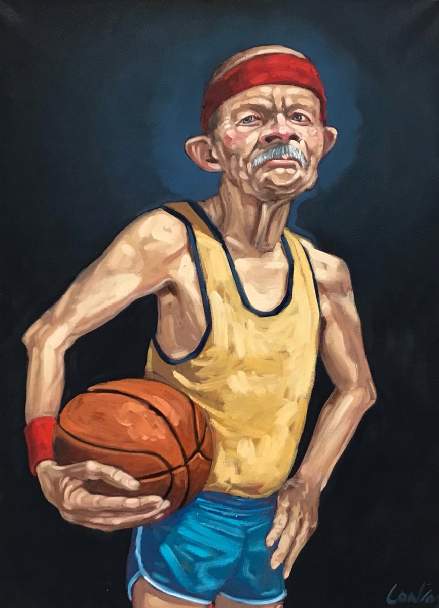 White Gramps can Dribble by Pete Conroy
