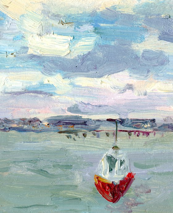 Spring sky. Harbour. Hove.