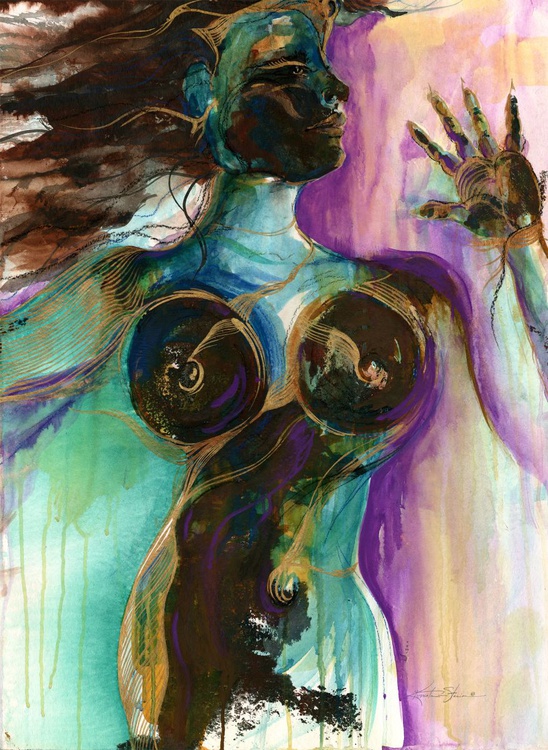 Earth Goddess Painting By Kathy Morton Stanion Artfinder