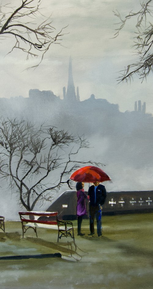 Edinburgh Rain by Gordon Bruce