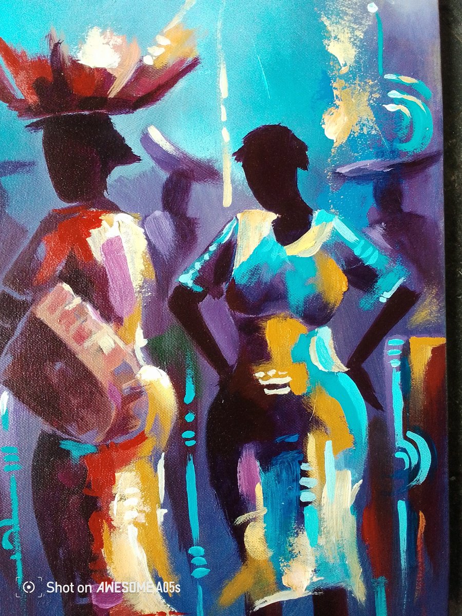 Conversations In Color By Alex Mensah, 13 X 20, Artwork For Sale On Artfinder