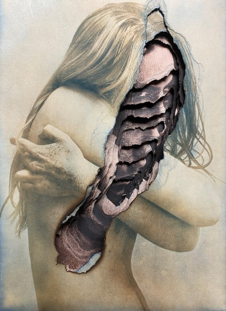 Illustrative Portrait Photograph By Ramona Zordini, 6 X 8", Experimental Portrait 4, Original Artwork