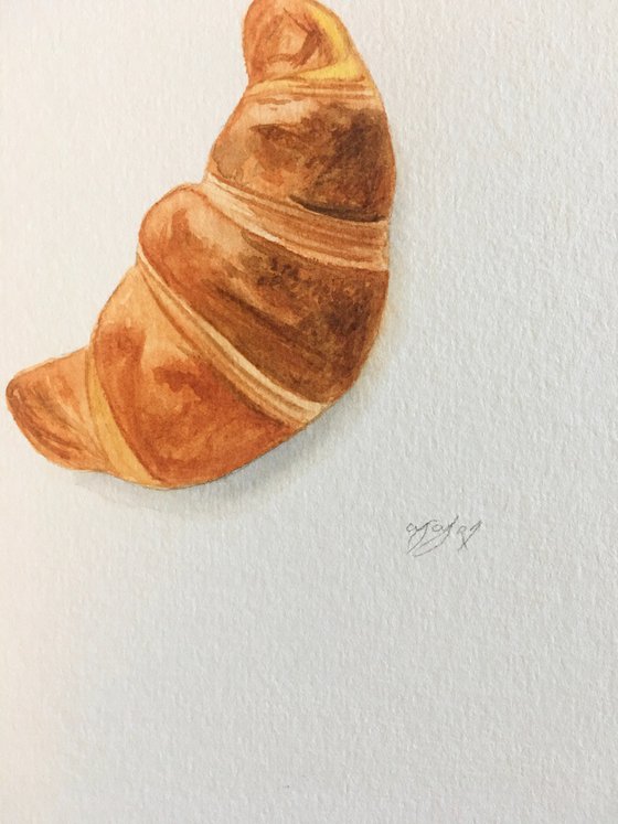 Croissant painting