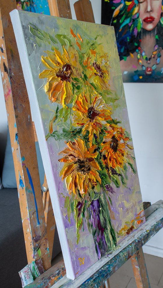 Bouquet of sunflowers