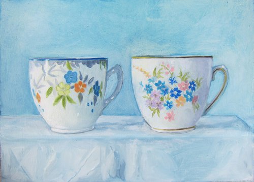 Two Teacups by Sophie Colmer-Stocker