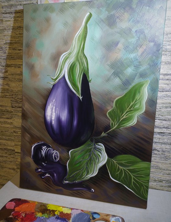 "Eggplant and ink"