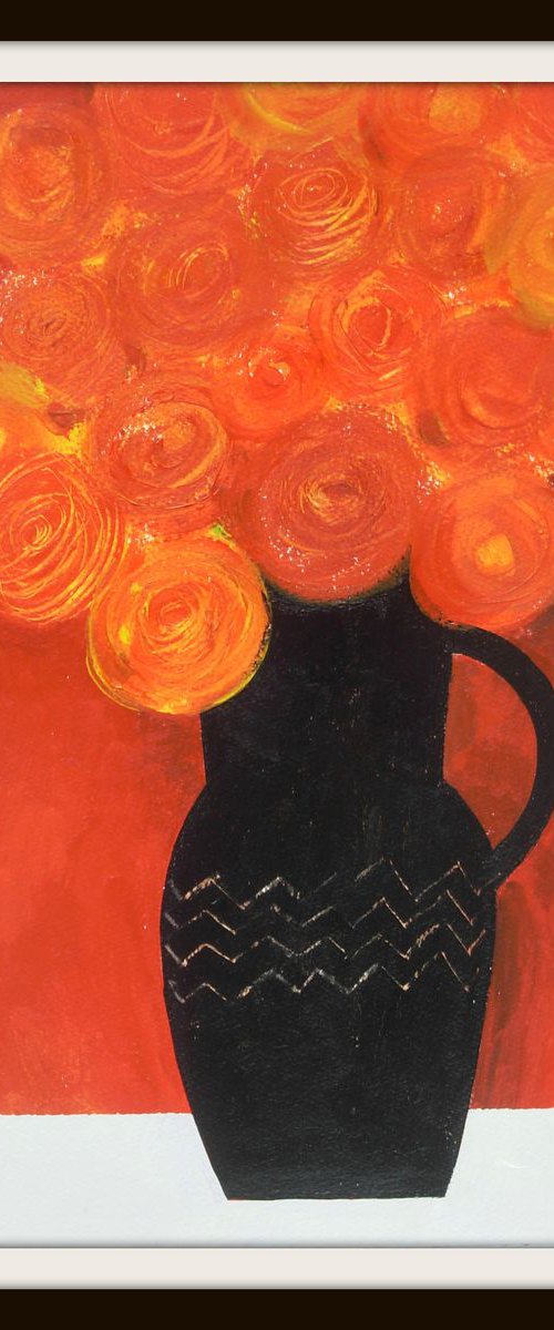 Orange Bouquet IV by Jan Rippingham