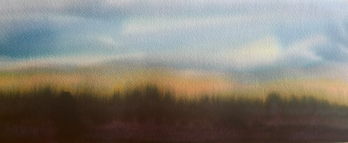 Colours of the heath by Samantha Adams professional watercolorist