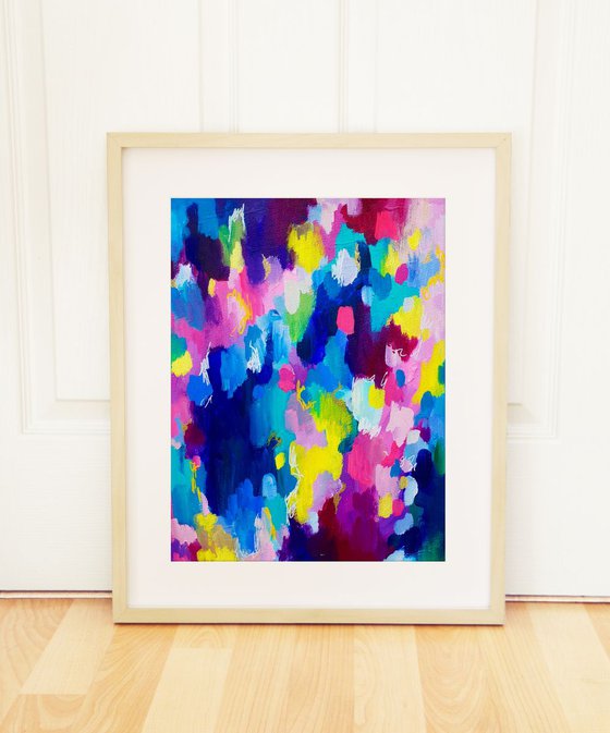 Framed Abstract Painting - An Escape