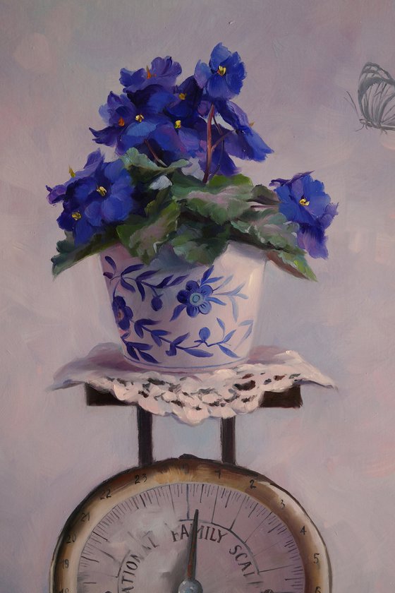 "Still life with violet"