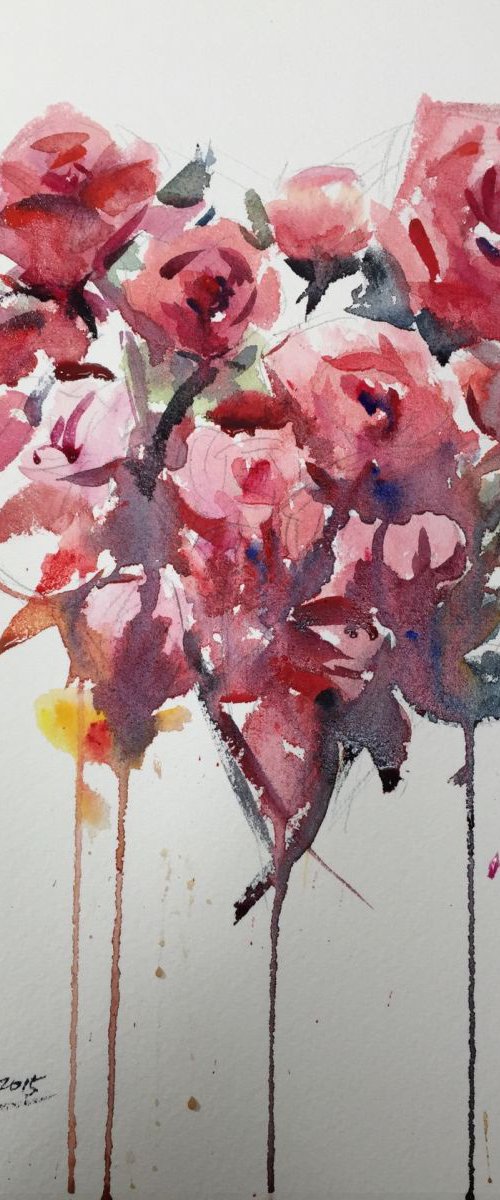 Heart of roses by Jing Chen