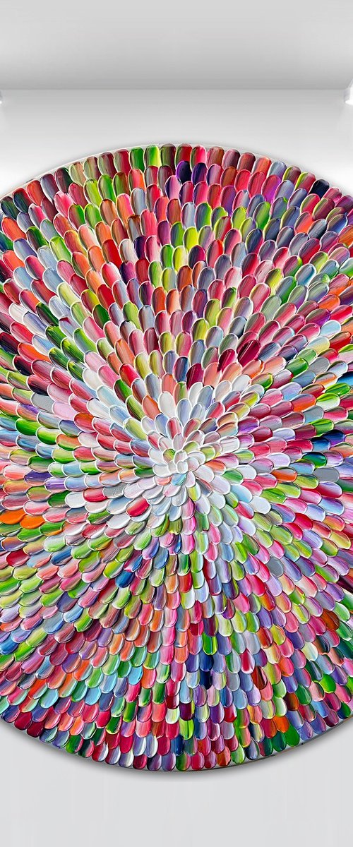 'Pacific rainbow VII' - 30x30” by Tatiana Georgieva
