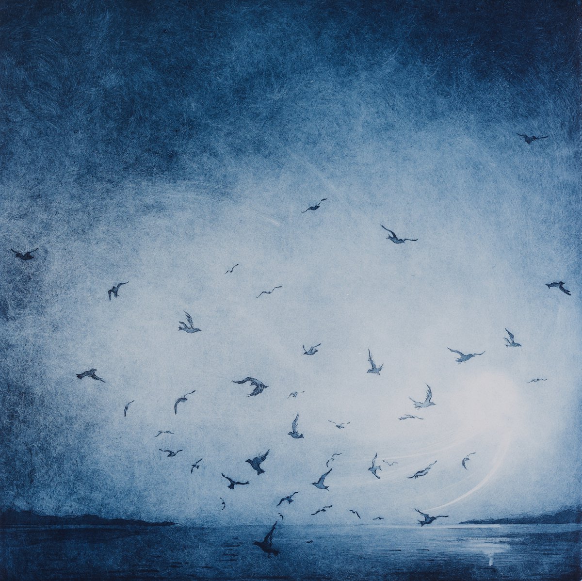 Evening Flight Blue by Rebecca Denton