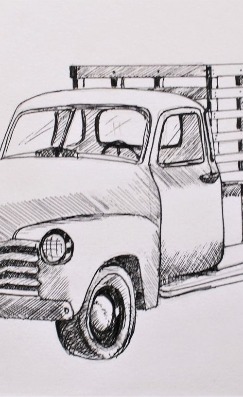 Vintage US truck by Laurence Wheeler