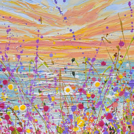 Seaside Bloom - Original Floral Painting