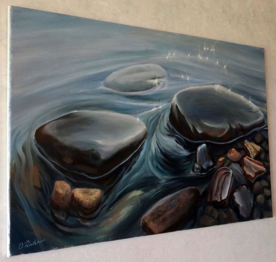 Rocks Under Gentle Water