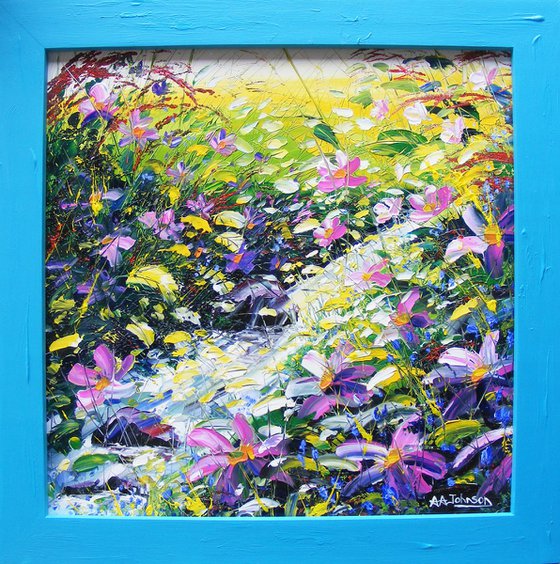 Framed Impressionist Art - "The Secret Stream"