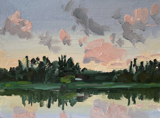 Sunset on the lake