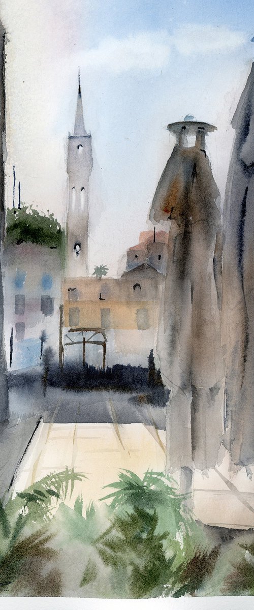 Old Jaffa Cityscape by Olga Tchefranov (Shefranov)