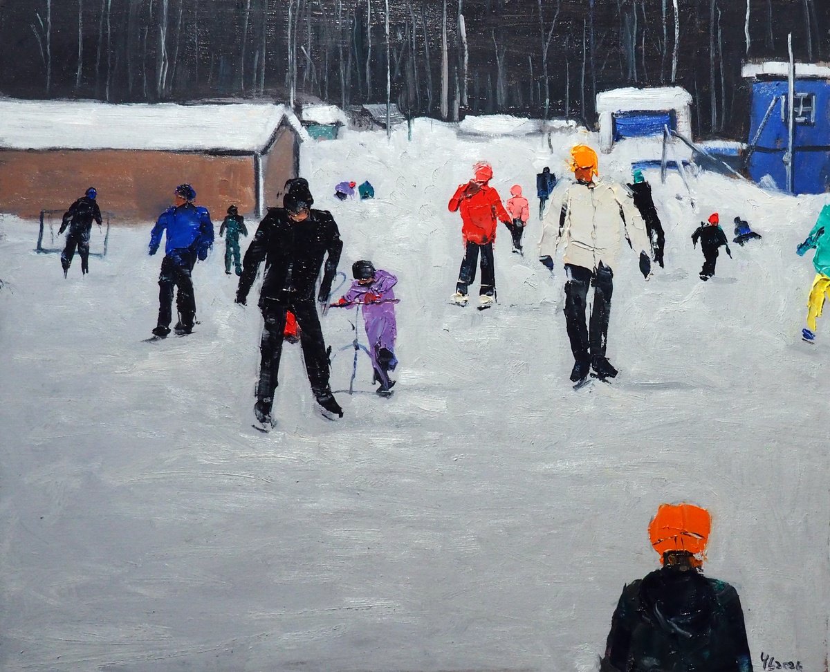 Winter Landscape By Yuanyuan Liu, 24 X 20, Artwork For Sale On Artfinder