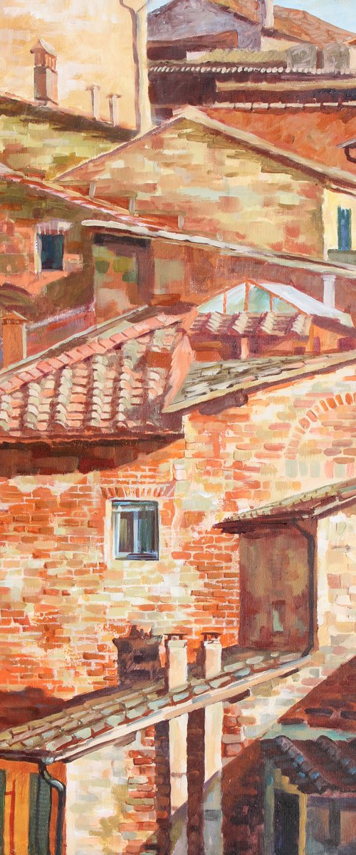 Roofs of Siena by Anna Shesterikova