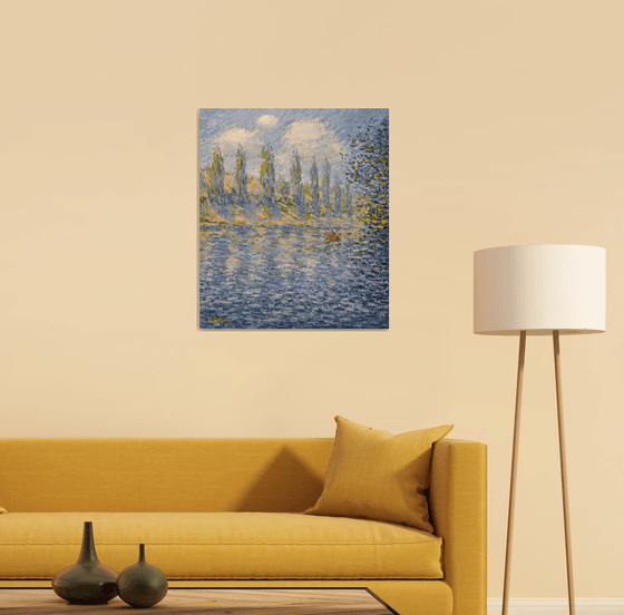 Poplars by the river