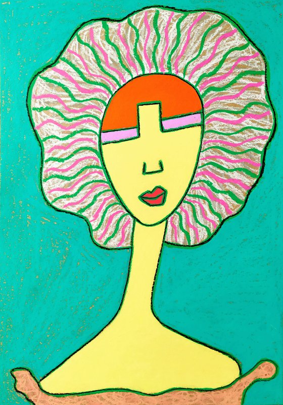 Attempt to PopArt Modigliani's portrait