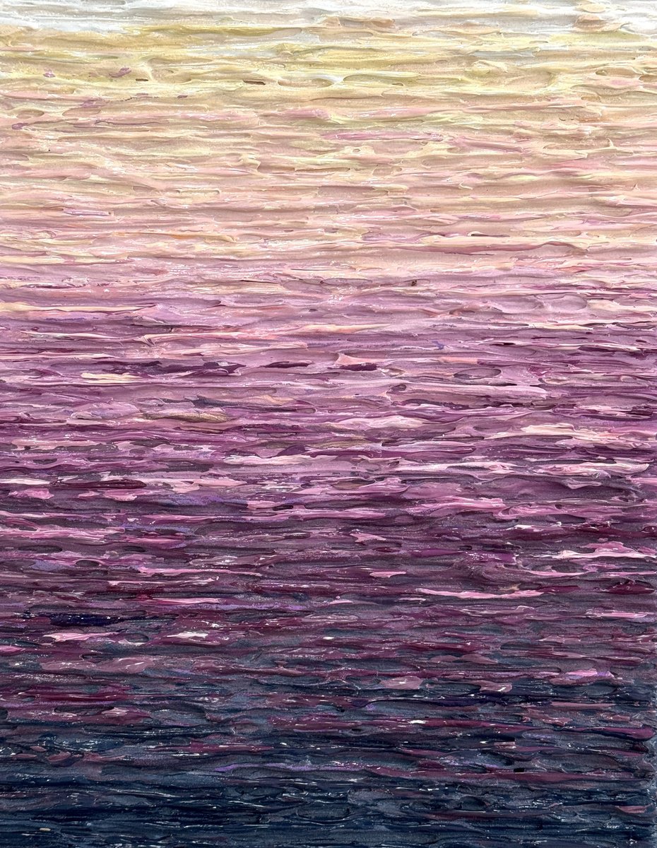 Abstract Acrylic Painting By Daniela Pasqualini, 12 X 15, Ethereal Dawn Iii, Original Artwork