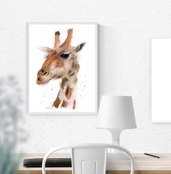 giraffe portrait