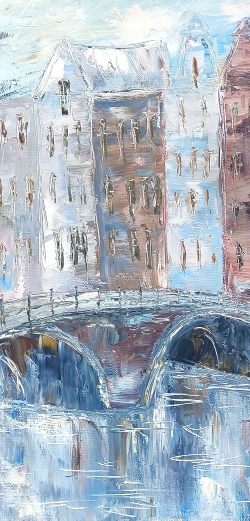 Bridge Over the Frosted Canal by Anush Emiryan