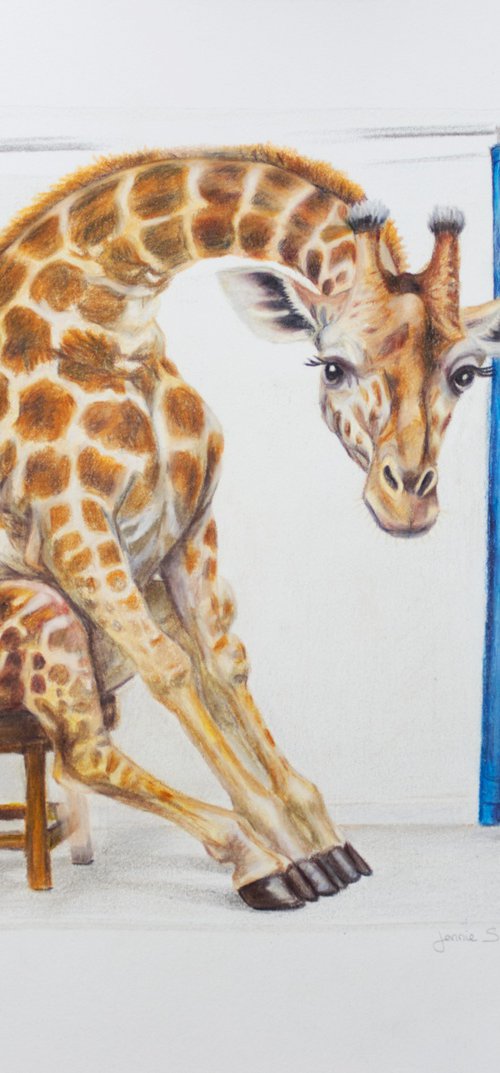 Digital Exposure - Colored Pencil Drawing by Jennie Smallenbroek
