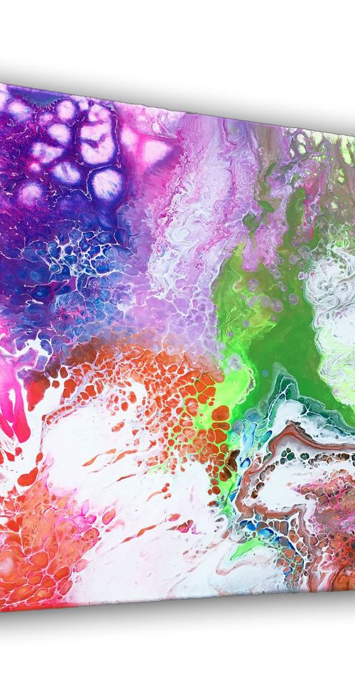 "White Light" - SPECIAL PRICE - Original Abstract PMS Acrylic Painting - 20 x 16 inches by Preston M. Smith (PMS)