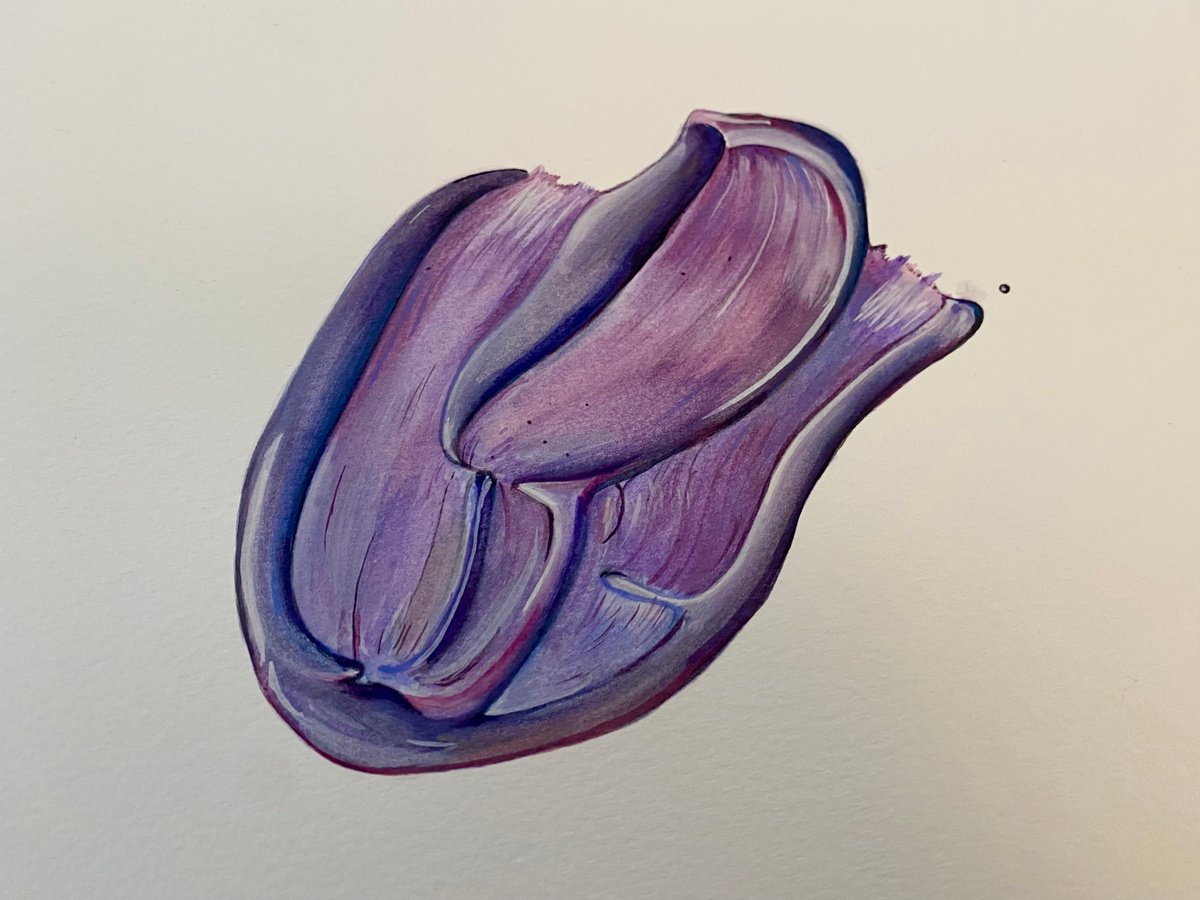 Purple paint splat by Bethany Taylor