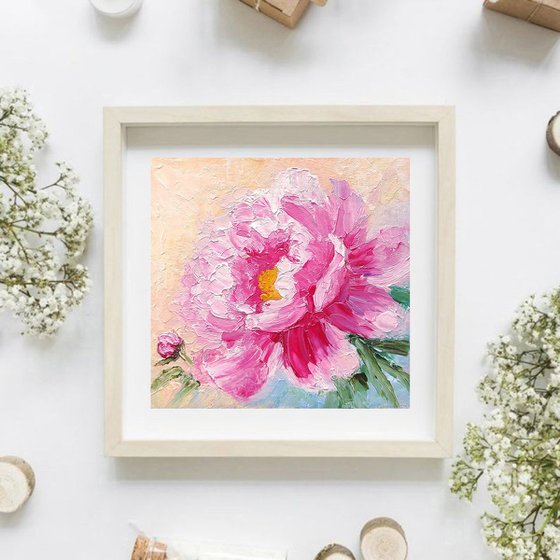 Pink Peony miniature