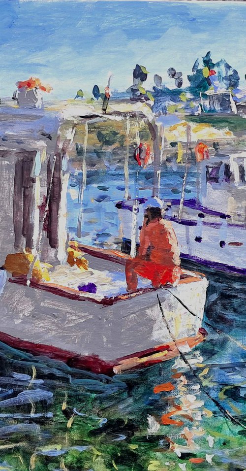 Fishermans dog by Dimitris Voyiazoglou