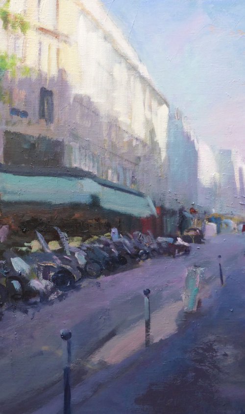 Morning rue de la Roquette by Manuel Leonardi