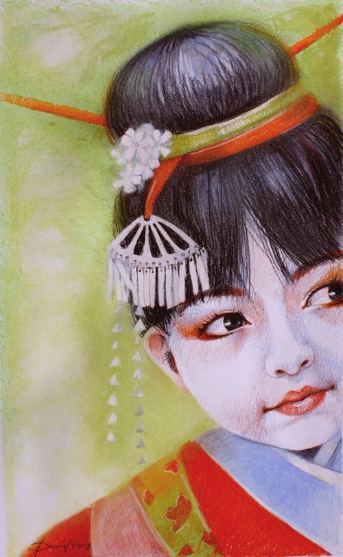 Japanisches Mädchen by Olga David